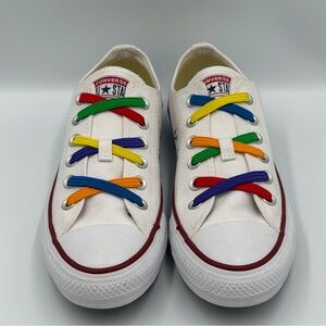 Converse Unisex Chuck Taylor All Star Low Top Sneaker Shoe Womens 7 White Slipon